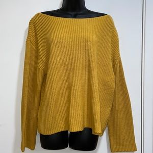 H&M Boatneck Sweater | Mustard | L